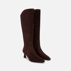 New & Never worn: Naturalizar - EXTRA WIDE CALF KNEE HIGH BOOT - Mahogany Suede